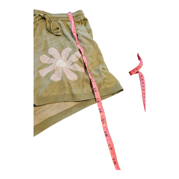 Ekouaer Small Green Floral Drawstring Closure Shorts - Picture 6 of 6